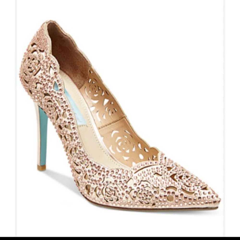 Betsey Johnson Blue by Elsa Evening Shoes )8)